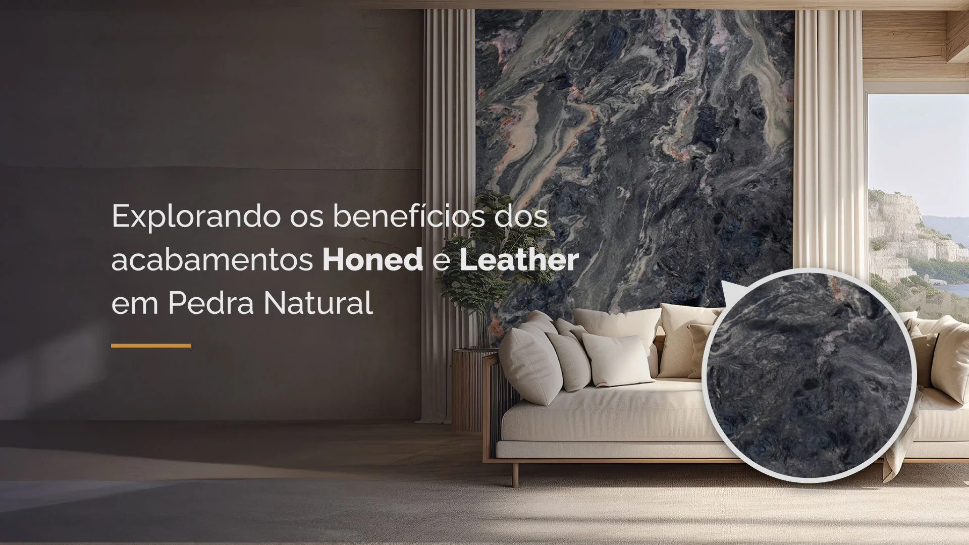 Explorando os benefícios dos acabamentos Honed e Leather em Pedra Natural