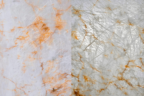 Crystal Sky Glass com e sem backlight. Translúcido.