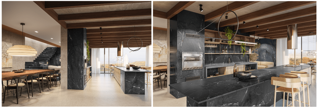 O poder do contraste no design com pedras naturais