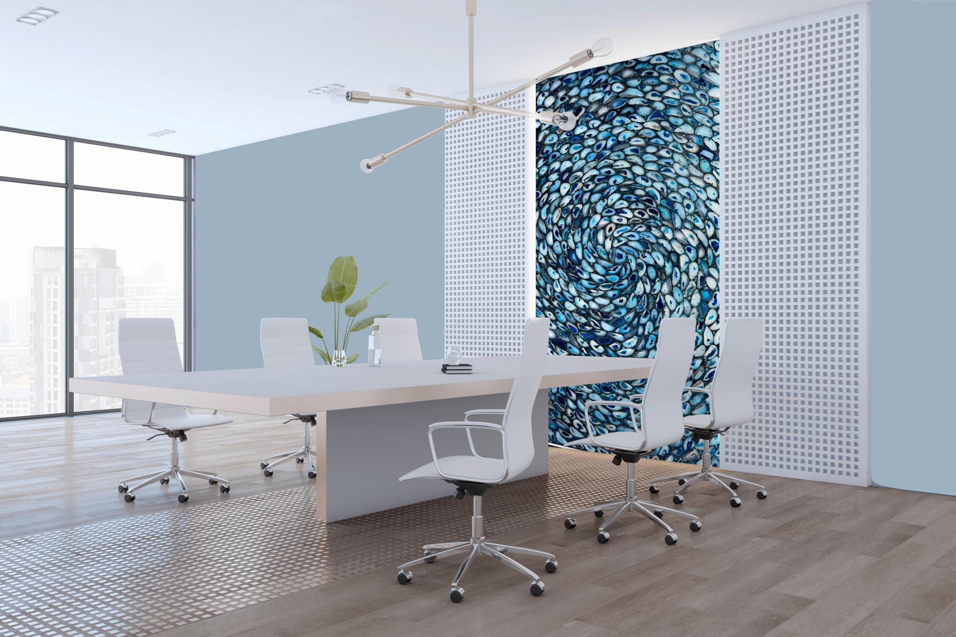 Agata Blue Spiral